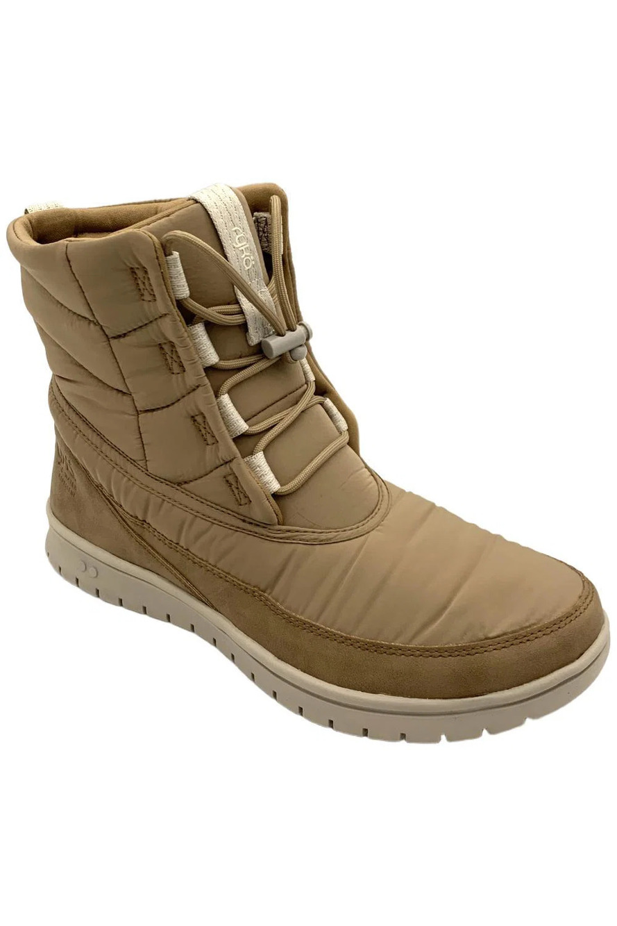 Ryka Women's Water Repellent Winter Boots w/ Adj Toggle Solace Brown - Medium